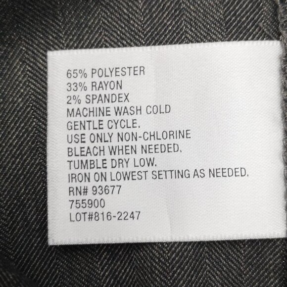 NWT Worthington Ladies Size 18 Dark Grey Modern Fit Straight Legs Crop Pants - Picture 5 of 15